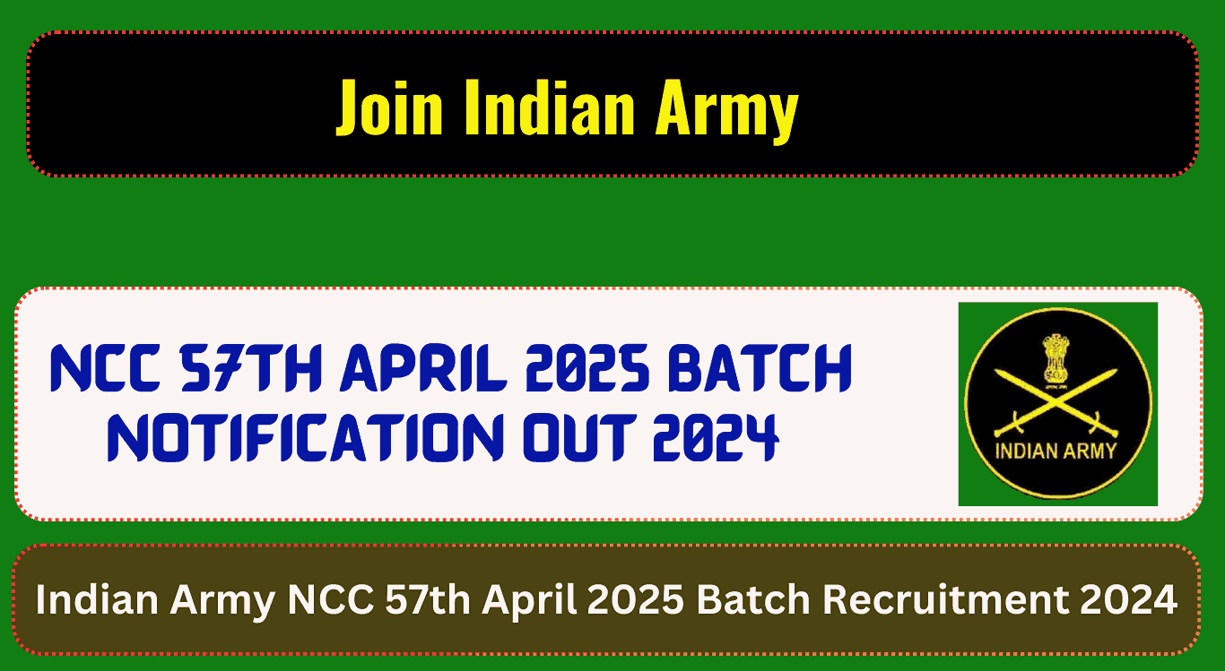 Army NCC 57th Recruitment 2024 Sarkari Result