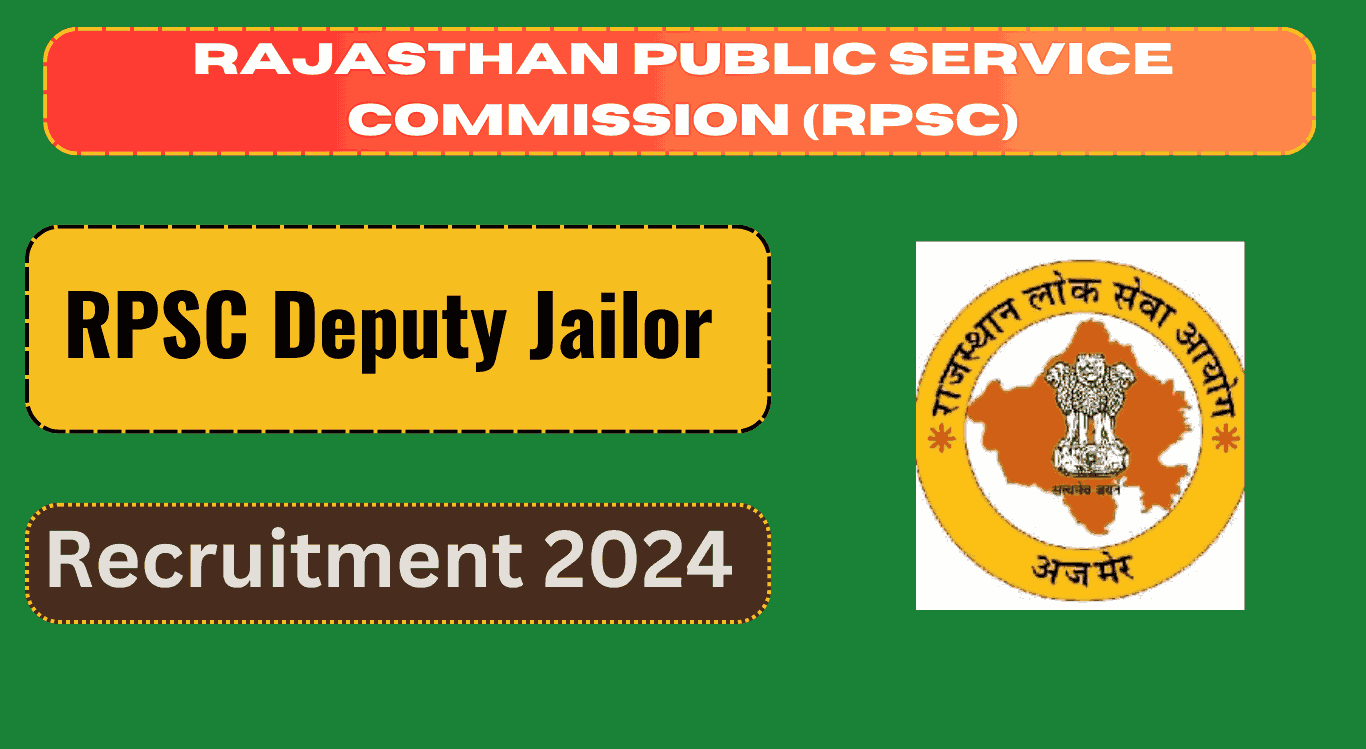 RPSC Deputy Jailor Recruitment 2024