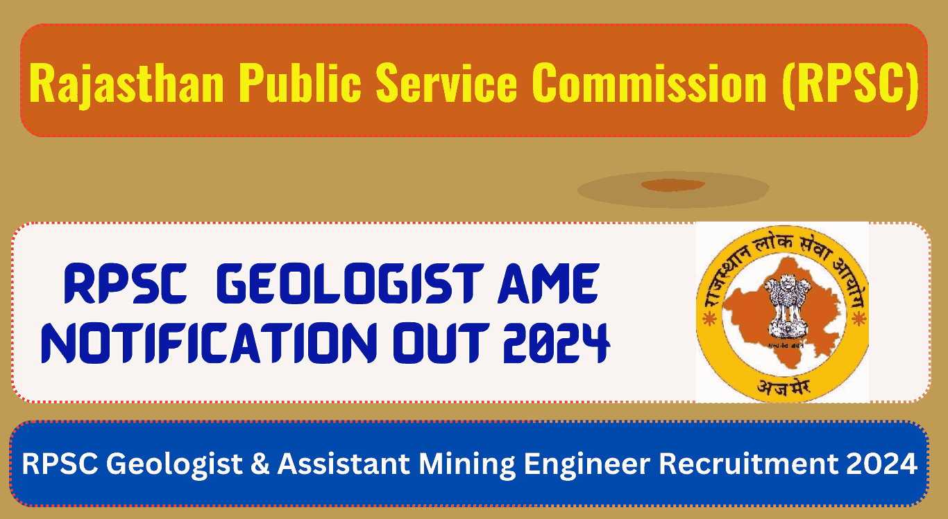 RPSC Geologist AME Recruitment 2024 Sarkari Result