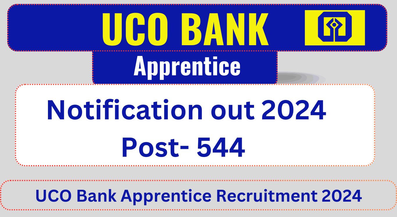 UCO Bank Apprentice Recruitment 2024